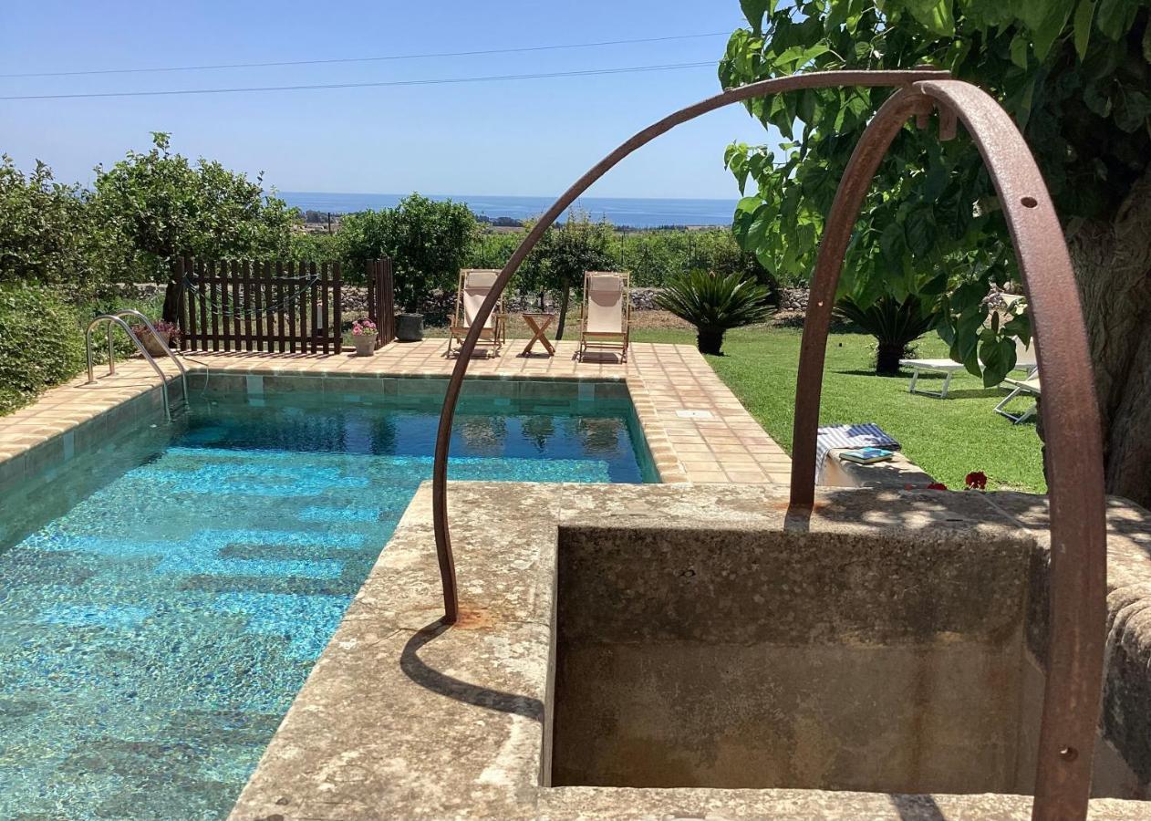 Authentic Sicilian Charm, Pool, Sea View, Wi-Fi & Parking Villa Авола Екстериор снимка